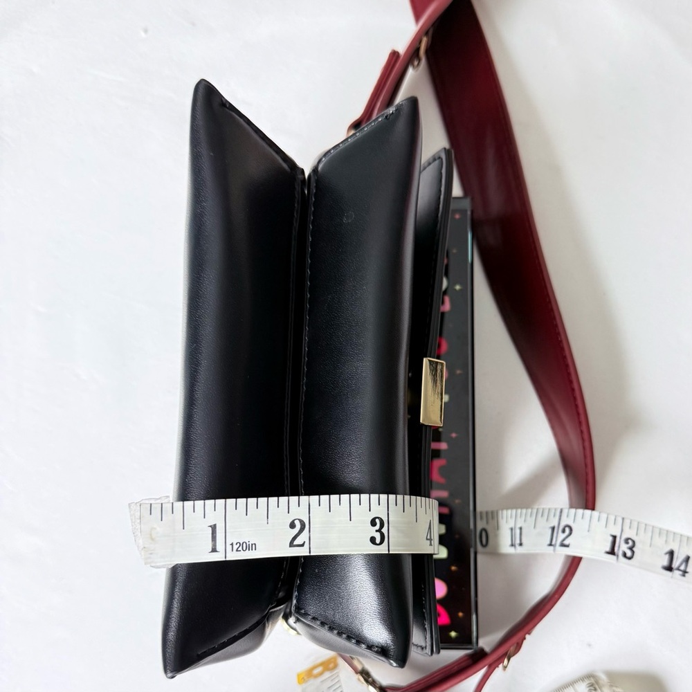 Zara Black Crossbody with Wine Red Strap - Picture 8 of 8